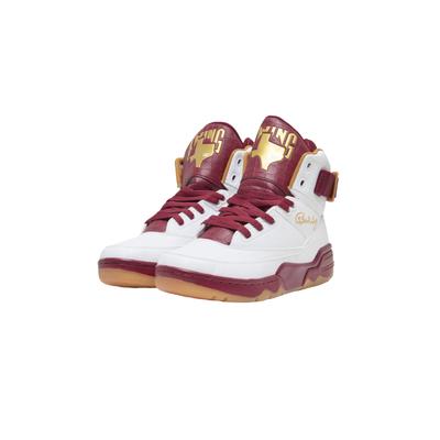 Sneaker EWING "Ewing 33 HI x PIMP C UGK", Herren, Gr. 42.5, rot (weiß, biking rot), Kunstfaser, Schuhe Sneaker