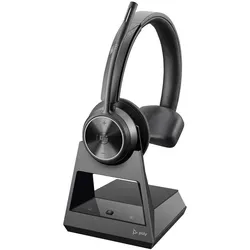 Poly Auricolare DECT per Ufficio Savi 7310-M (Kabellos, USB-A, USB-C, Microsoft Teams), Office Headset, Schwarz