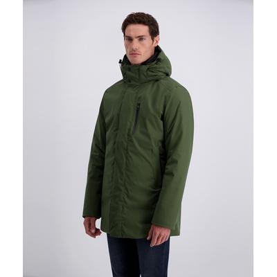 Parka PIERRE CARDIN, Herren, Gr. 52, grün (deep depth), Web, Obermaterial: 100% Polyester. Futter: 100% Polyester. Füllung: 100% Polyester, unifarben, normal Po-bedeckend, Jacken Parka, Nahtverstärkung an kritischen Stellen