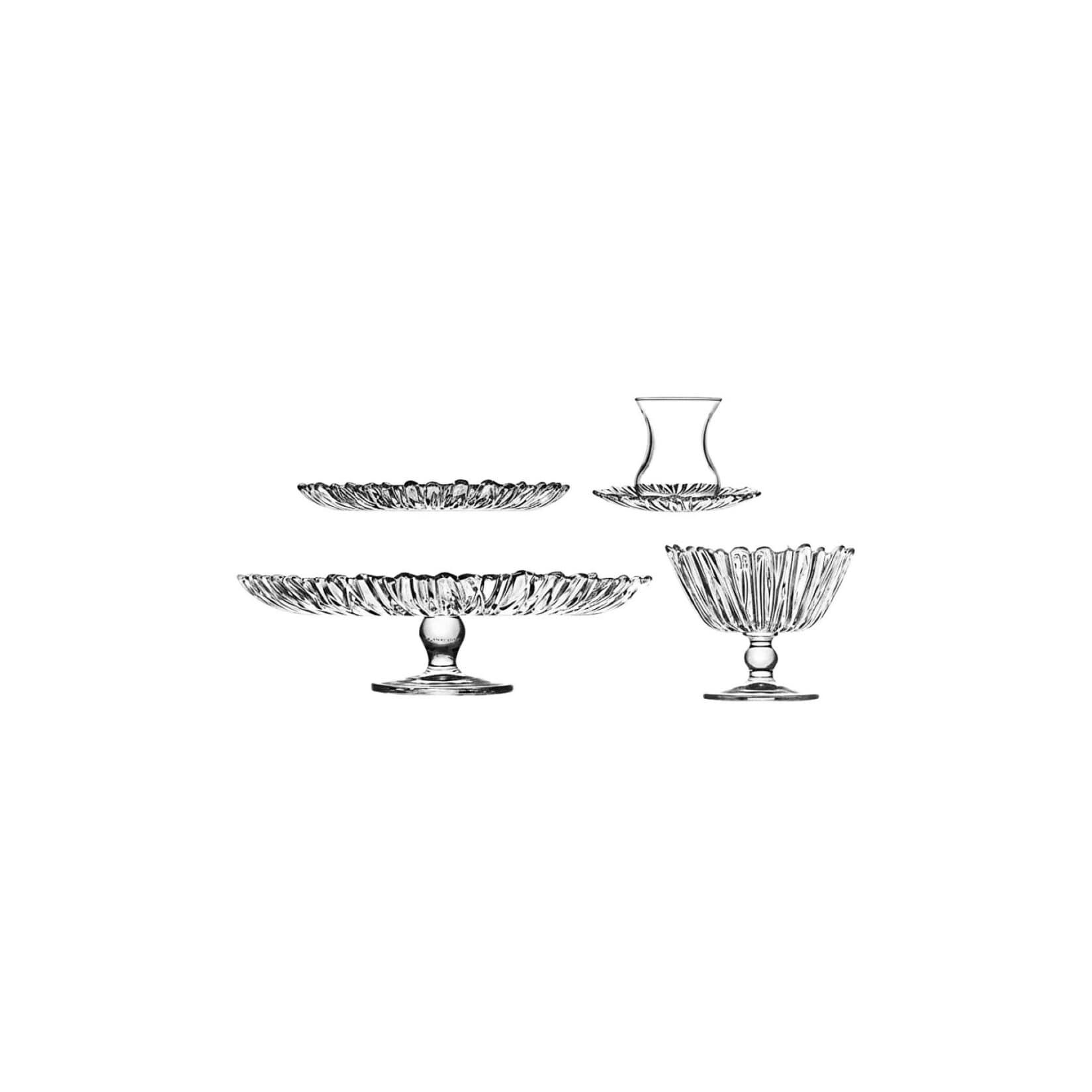 Pasabahce Aurora 20-teiliges Servierset, ideal für Tee- & Kaffeerunden