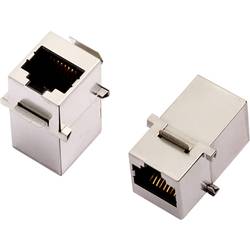 encitech 3101S-8821 RJ45-Steckverbinder CAT 5 2101-0115-02 Doppelkupplung Polzahl Sensoren 8P8C Metall 1 St.
