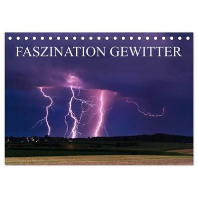 Faszination Gewitter (Tischkalender 2027 DIN A5 quer), CALVENDO Monatskalender