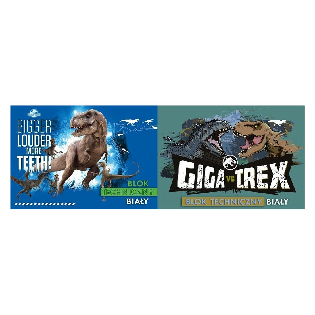 Teka Jurassic Park weisser Zeichenblock im A4/10K-Format (A4, Blanko) (48020014)
