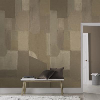 Fototapete SUPERFRESCO EASY "Grafik Geo", braun, H:2,8m L:2,8m, Vlies, Tapeten, Design Tapeten