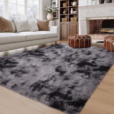 Garvee Modern Shag Fluffy Area Rug