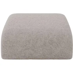 POUF MIRA-PUF 91x89x40 Hellgrau cm Velours Modular Sitzhocker