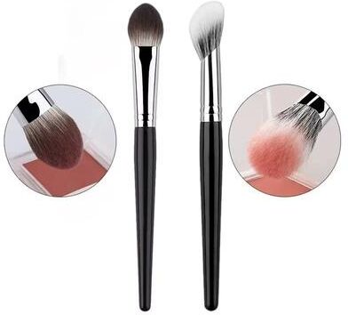 Inspired Finds PeachHeart Precision Blush Brush For Powder Cream And Liquid Blush 2pcs A And B