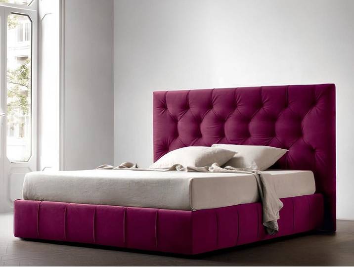 Xlmoebel Polsterbett Polsterbett im eleganten Design für Schlafraum und Gästezimmer (Bett, 1-tlg., Bett), Hergestellt In Italy