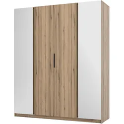 KLEIDERSCHRANK Nehir Eiche Evoke 200 cm - 4T Modern mit 2 Spiegeln außen