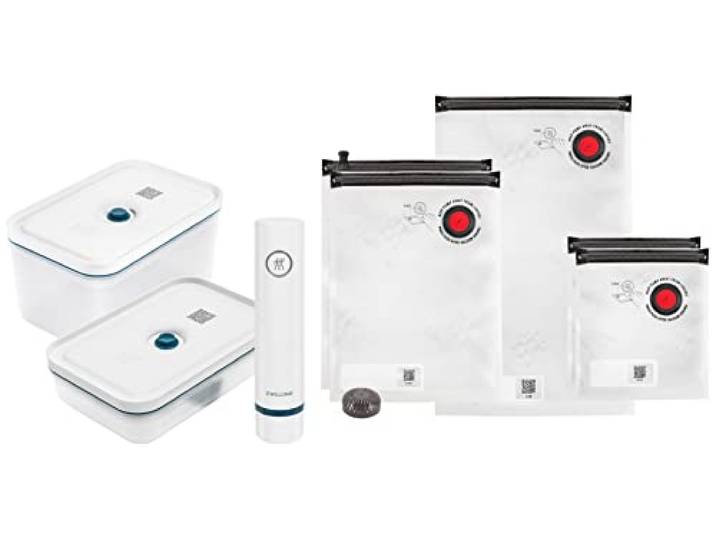 ZWILLING Kit de démarrage de Mise sous Vide Fresh & Save\, en Plastique\, 8 unités\, La Mer
