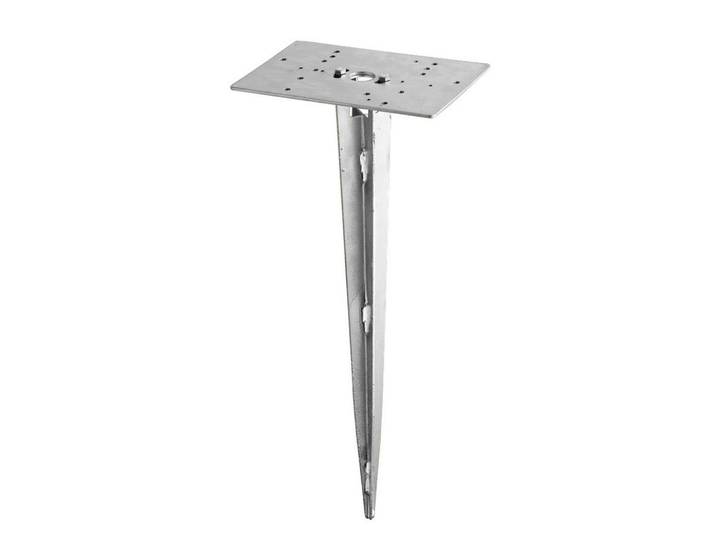 Trio Leuchten Gartenstecker Spike, Nickelfarben, Metall, 20x14 cm, Dekoration, Gartendeko