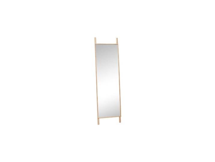 Miroir en bois de chêne clair beige, rectangulaire, sur pied, à p