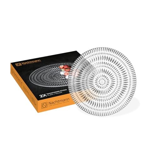 Nachtmann Ethno borden set van 2 stuks, kristalglas, Ø 23 cm