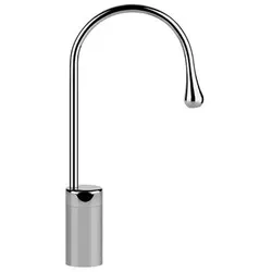 Gessi Goccia Waschtisch-Stand-Auslauf, hohe Version, ohne Ablaufgarnitur, Ausladung 174 mm, Auslauf um 360 Grad schwenkbar, 33854713, Farbe: Messing Antik