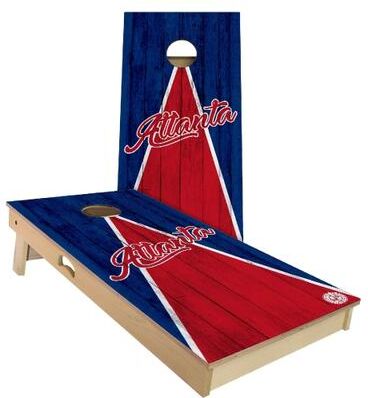 Skip's Garage Atlanta Triangle Baseball Outdoor Cornhole Board Set
