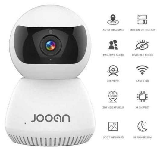 DrPhone Jooan Serie WIFI Smart Camera 1080P IP Camera met IR Nachtzicht, Motion Detectie en Smart Pan/Tilt/Zoom