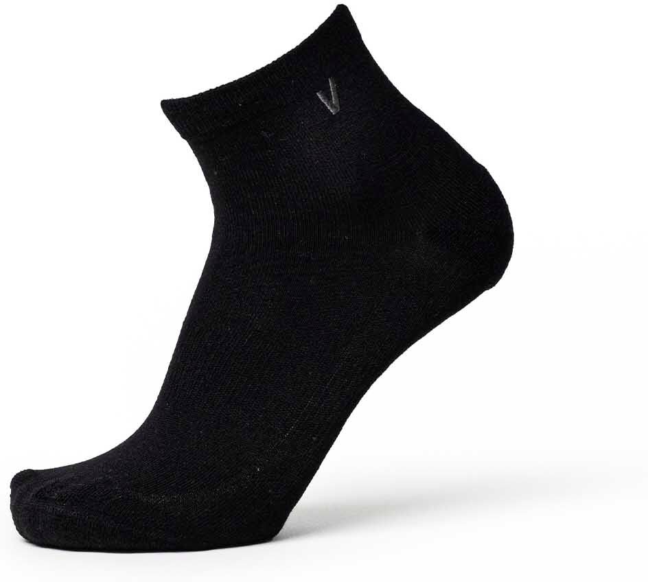 Velites Calcetines deporte cortos unisex Merino .  Negro