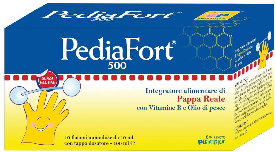 PEDIATRICA Srl PediaFort 500, 10 flaconcini da 10 ml