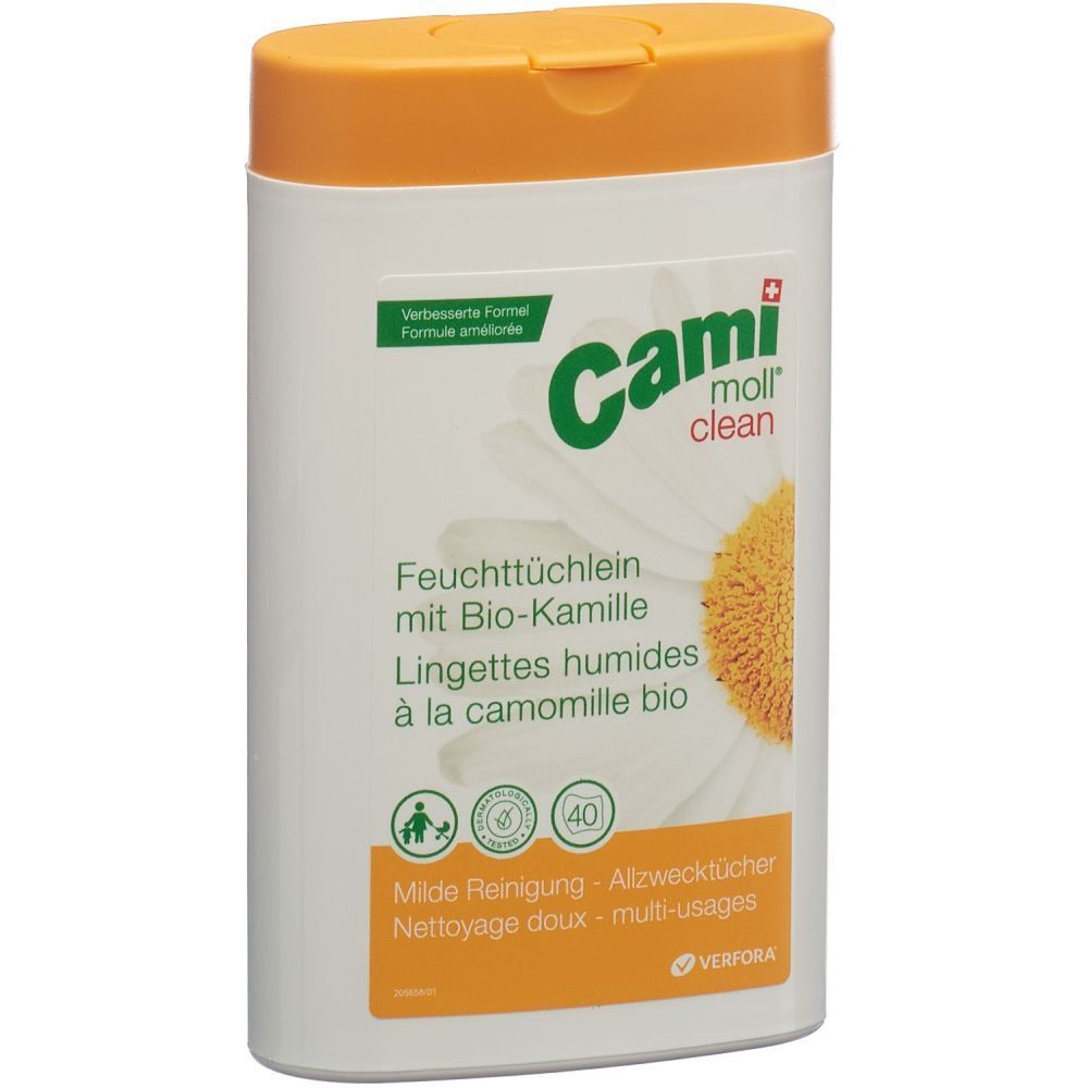 Cami Moll clean Feuchttücher NF Box 40 Stk St Tücher