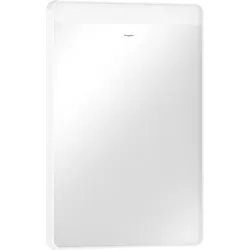 hansgrohe Xarita Lite Q Spiegel, horizontale LED-Belechtung, 500x30x700mm, Wandschalter, 54956700, Farbe: Mattweiß