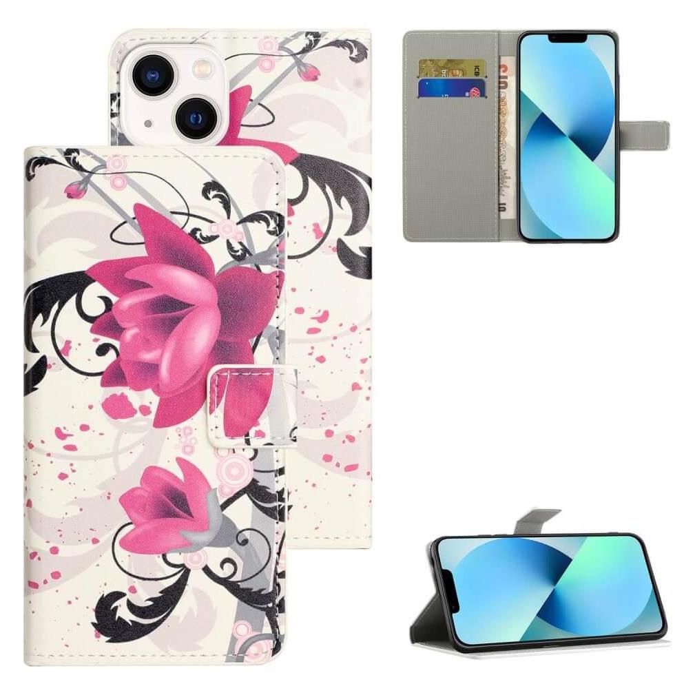 Cover-Discount iPhone 15 - Leder Etui Hülle Lotus (Apple iPhone 15) (660147453G)