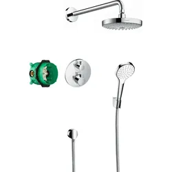 hansgrohe, Duschsystem, Croma Select S Duschsystem Set mit Ecostat S
