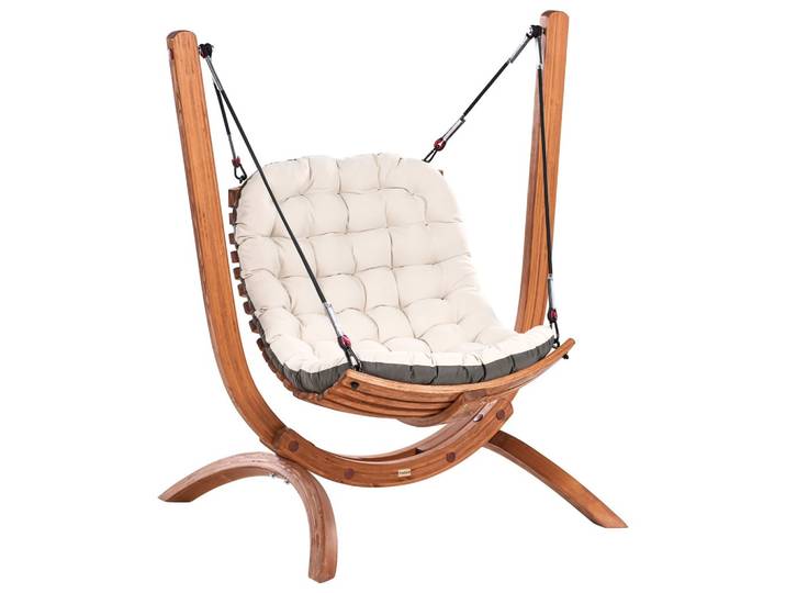 HÄNGESESSEL Braun/Beige/Grau Alliste