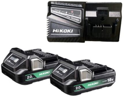 Pack de batteries HiKOKI 18V 2,0 Ah BSL1820M + chargeur UC18YSL (UC18YFSLWFZ)