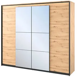 Drehtürenschrank  Quorn , holzfarben , Maße (cm): B: 250 H: 221 T: 63.0
