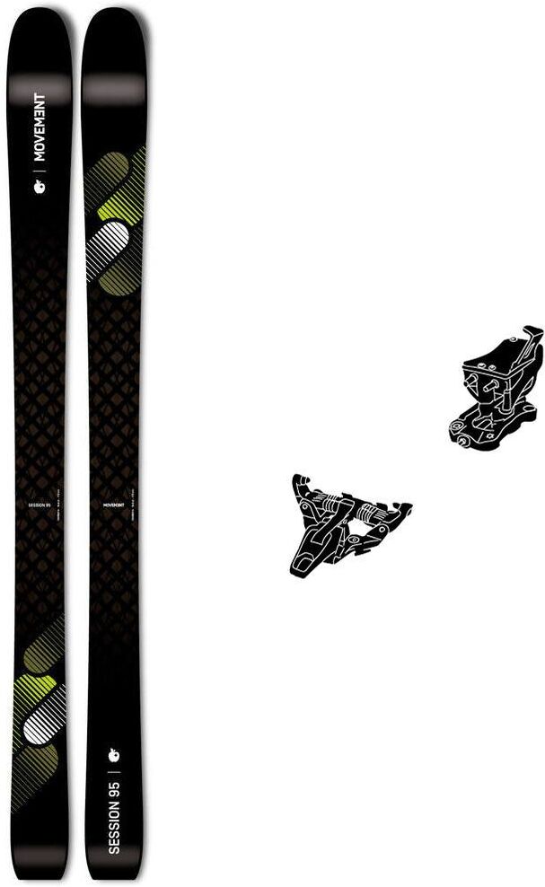 Movement  - Pack Ski de randonnée Session 95 - 162 + Alpinist 8 Black - Ski de randonnée
