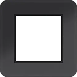 Hager WAD9120GBG LED-Rahmen 1fach, C.8, Glas schwarz glänzend
