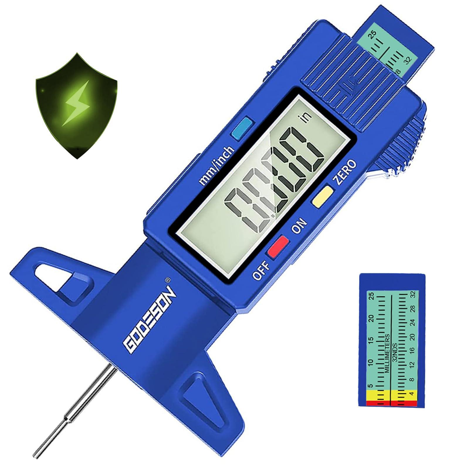 Selius Digitale Band Profieldieptemeter met groot LCD-display