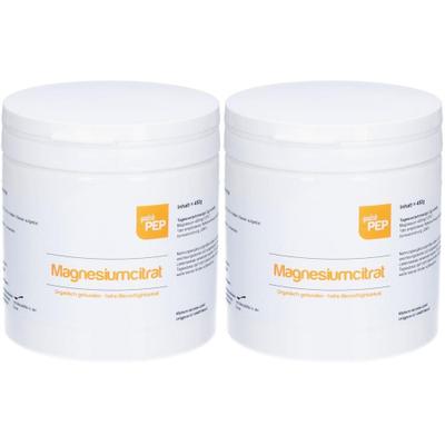 Quickpep Magnesiumcitrat Plv.z.Her.e.Lsg.z.Einn. 2x 2x450 g Pulver zur Herstellung einer Lösung zum Einnehmen