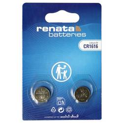 Renata Knopfzellenbox CR1616 3 V 2 St. 50 mAh Li-MnO2 704576