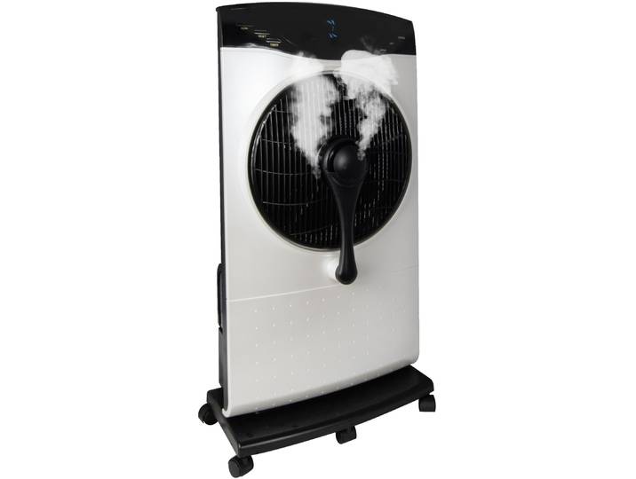 Standventilator SONNENKÖNIG Air Fresh 5S, Leistung 100W, LED-Display, Ionisator, 9h Timer , weiss (weiß), B:40cm H:80cm T:20cm, Ventilatoren, Standventilator, Fernbedienung, 3 Ventilationsstufen, 4.6L Wassertank