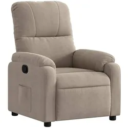 vidaXL Relaxsessel Taupe Mikrofasergewebe