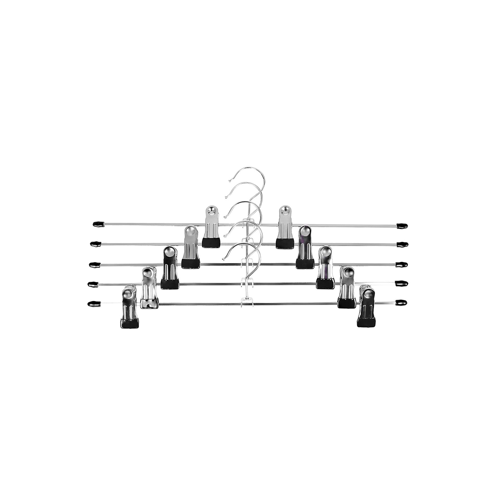 SONGMICS Hosenbügel aus Metall 20 Stück lang CRI006-20