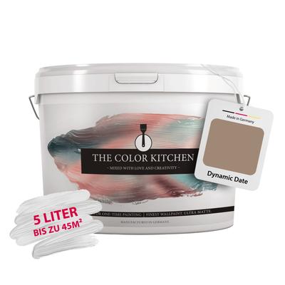 Wand- und Deckenfarbe A.S. CRÉATION "Seidenmatt Innenfarbe THE COLOR KITCHEN", braun (tck6012 dynamic date), 5 l 5ml, Farben, für Wohnzimmer Schlafzimmer Flur Küche, versch. Brauntöne