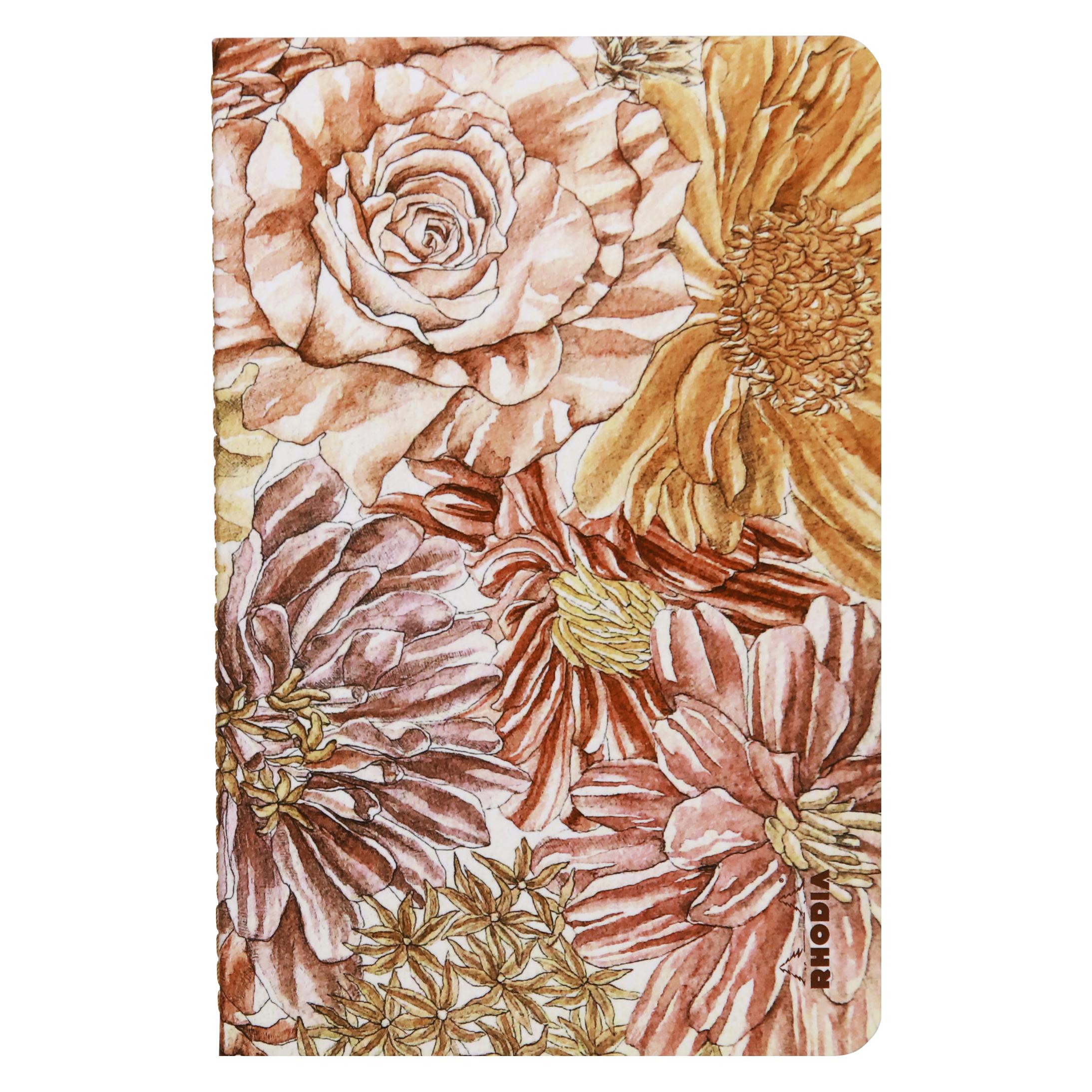 Rhodia Orange Botanik, Notizheft (11 x 17 cm, Liniert) (120029C)