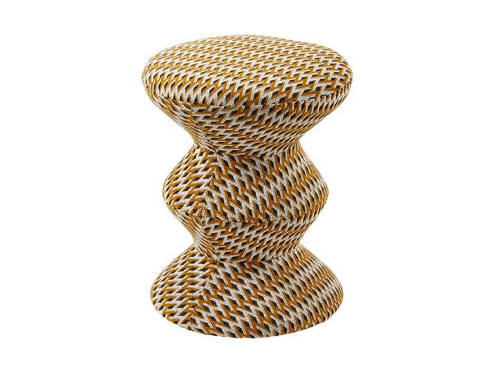 Design Hocker „Zig Zag Soft“ Multicolor Gelb Pols Potten