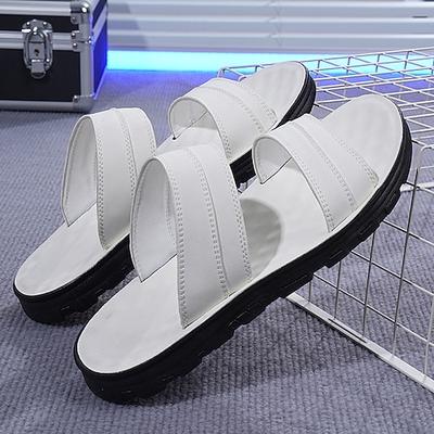 Lässige braune Herrensandalen – Kunstleder mit verstellbaren Riemen, bequem und strapazierfähig, ideal für Strandurlaub, Entspannung am Pool und Outdoor-Abenteuer.