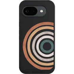 Nivocase Handyhülle für Google Pixel 10a Hülle NIVOpure Case Schwarz Kreise Regenbogen Wasserfarbe (Google Pixel 10a), Smartphone Hülle, Mehrfarbig, Schwarz