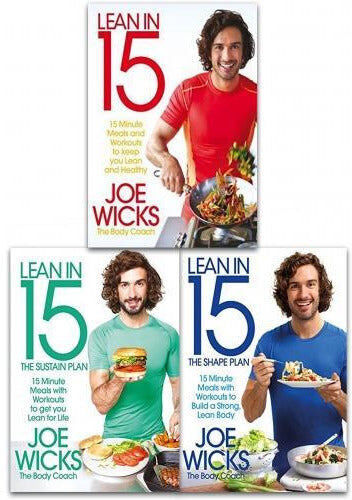 Bluebird Lean In 15 Collection Joe Wicks 3 Books Set Lean In 15 - The Shift Plan Lean In 15 - The Shape Pla..