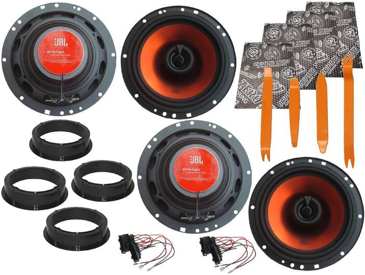 DSX JBL Boxen für VW Polo 4 9N Bj 01 –09 Tür Vorne hinten Matten Bügel Auto-Lautsprecher (100 W)