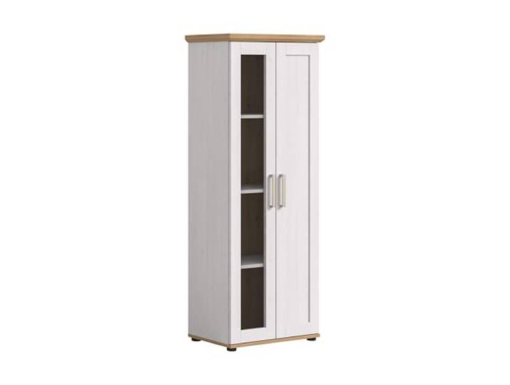 Newroom Vitrine Sibiu Lärche Glasvitrine Wohnzimmerschrank modern