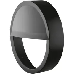 LEDVANCE SURFACE BULKHEAD EYELID Robuste Wandleuchte ø26 cm schwarz