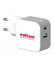ROLINE USB Ladegerät 38W 1xUSB C PD+ 1xUSB-A QC GaN (19.11.1054)