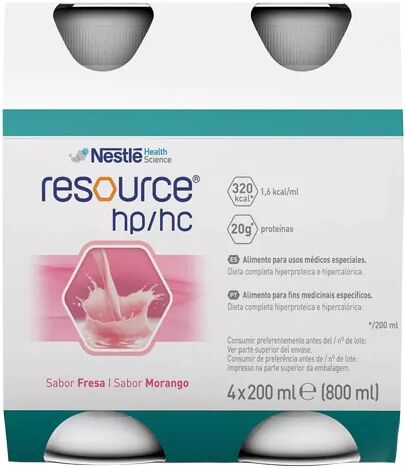 Resource Hp/Hc Solución Oral Fresa 200ml x4