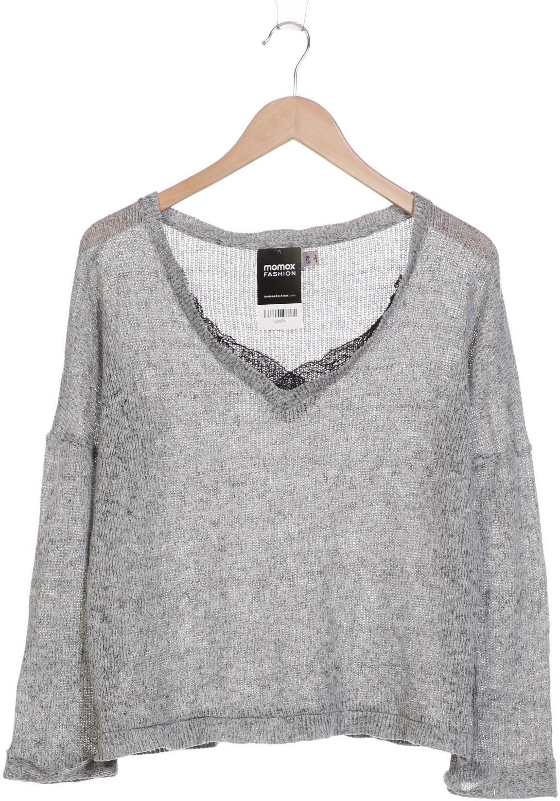 asos Damen Pullover, Grau, Gr. EU 36, Viskose / Synthetik - Second Hand