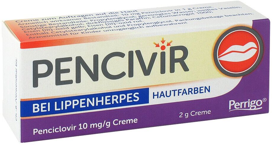 Pencivir Creme getönt hautfarben - Behandlung von Lippenherpes